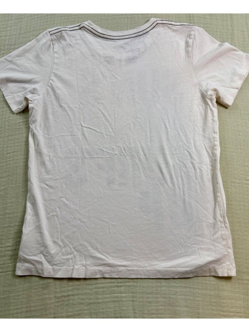 Peek Kids White Graphic T-Shirt Suns Up Surfs Up Print Large (8) 100% Cotton Mad - Picture 11 of 12